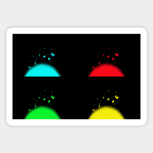 Pop Art Fireworks Sticker